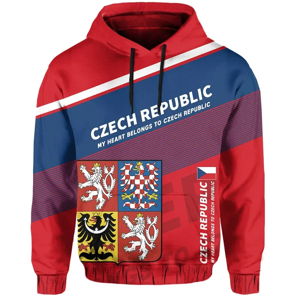 Czech Republic Flag Motto Hoodie Limited Style RLT13 - Wonder Print Shop