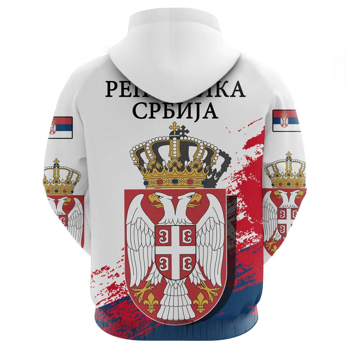 Serbia Special Hoodie White Version RLT7 - Wonder Print Shop