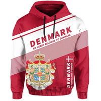 Denmark Flag Motto Hoodie Limited Style RLT13 - Wonder Print Shop