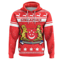 Christmas Singapore Hoodie Coat Of Arms RLT13 - Wonder Print Shop