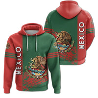 Mexico Hoodie Coat Of Arms Quarter Style RLT13 - Wonder Print Shop