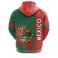 Mexico Hoodie Coat Of Arms Quarter Style RLT13 - Wonder Print Shop