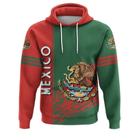 Mexico Hoodie Coat Of Arms Quarter Style RLT13 - Wonder Print Shop