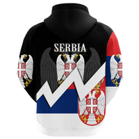 Serbia Hoodie Original Flag Serbian Eagle RLT7 - Wonder Print Shop
