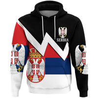 Serbia Hoodie Original Flag Serbian Eagle RLT7 - Wonder Print Shop