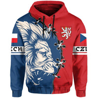 Czech Republic Hoodie Lion Coat Ofrms RLT13 - Wonder Print Shop