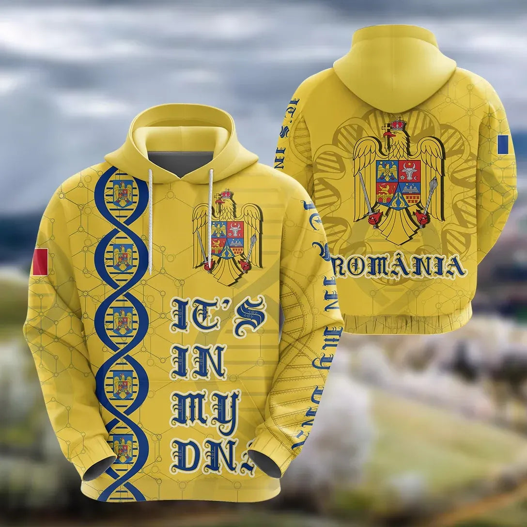 Romania DNA Hoodie RLT13 - Wonder Print Shop