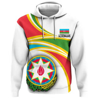 Azerbaijan (White) N Flag Hoodie RLT8 - Wonder Print Shop