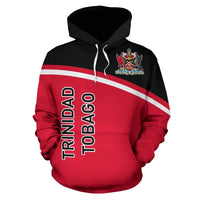 Trinidad Tobago All Over Hoodie Curve Version RLT6 - Wonder Print Shop