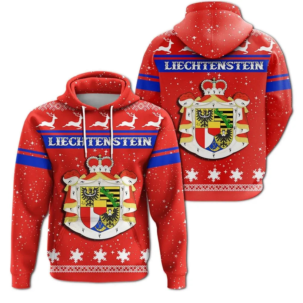 Christmas Liechtenstein Hoodie Coat Of Arms RLT6 - Wonder Print Shop