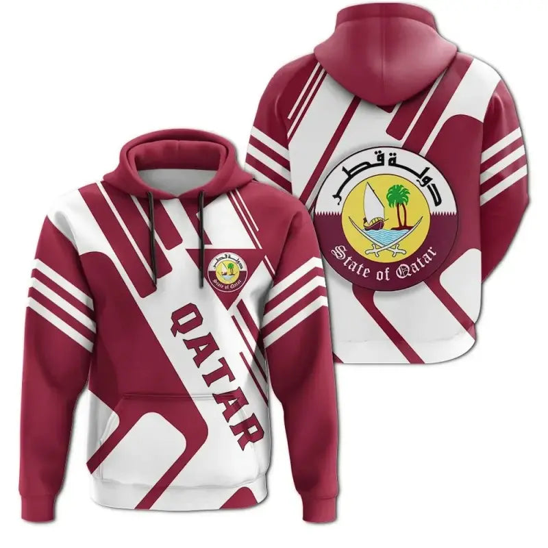 Qatar Hoodie Coat Of Arms Rockie RLT12 - Wonder Print Shop
