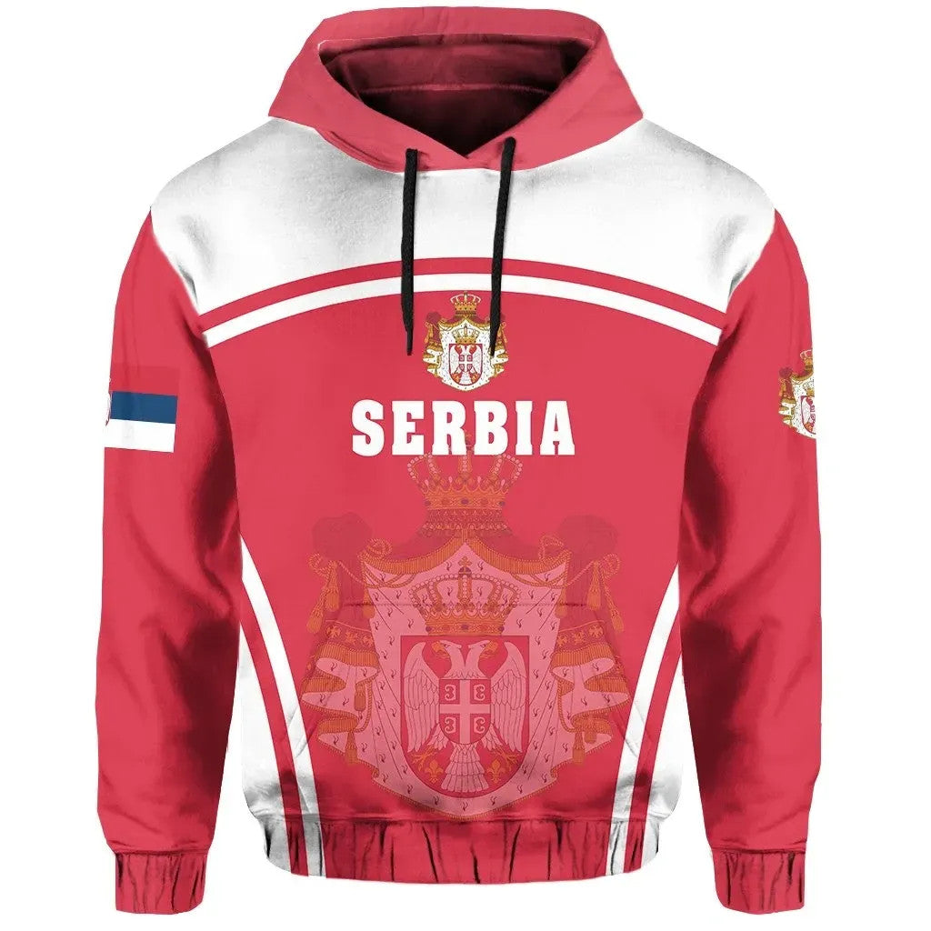 Serbia Hoodie Sport Style RLT7 - Wonder Print Shop