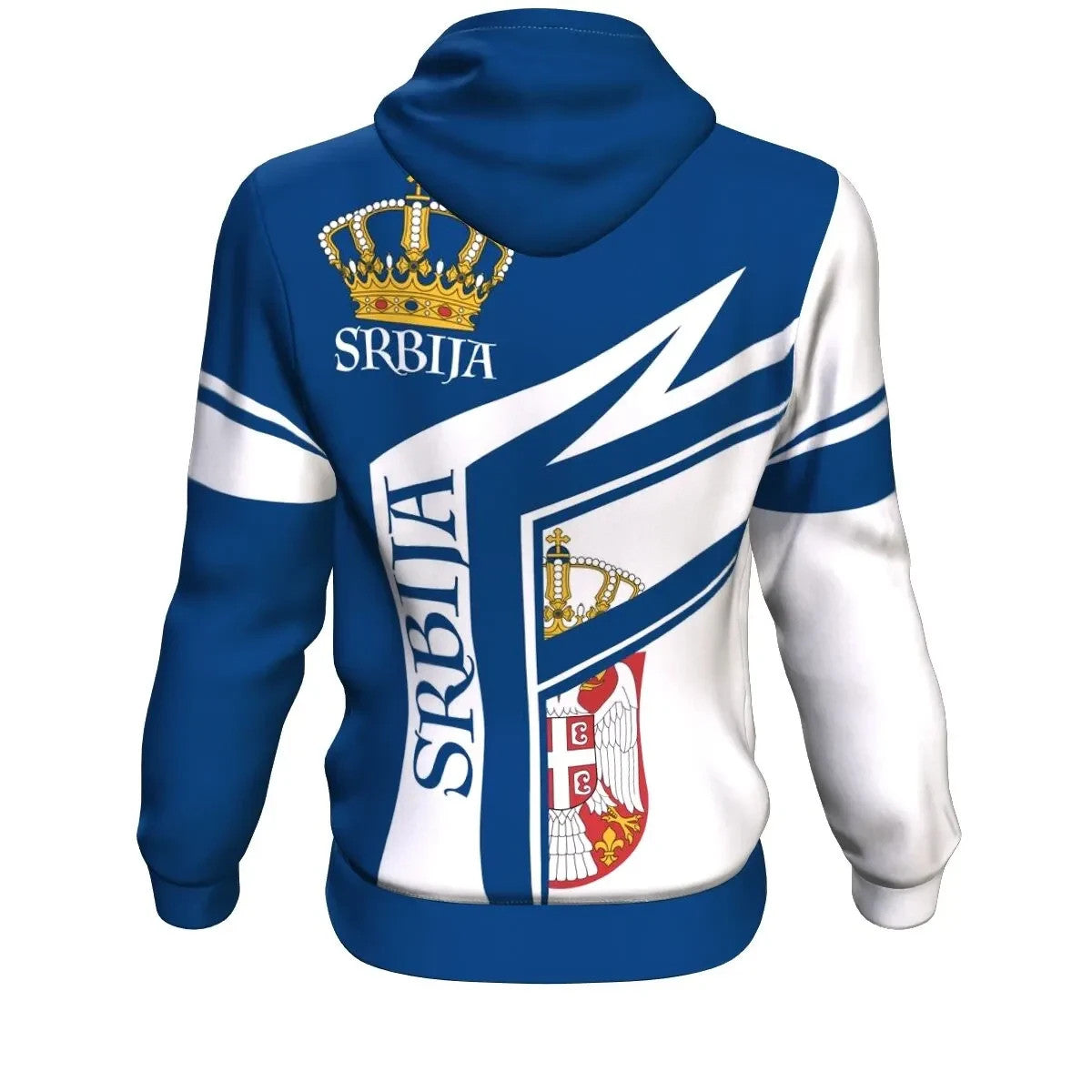 Serbia Hoodie Blue Color Srbija RLT7 - Wonder Print Shop