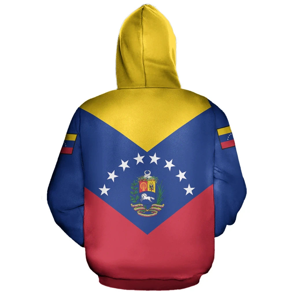 Venezuela Rising Pullover Hoodie RLT7 - Wonder Print Shop