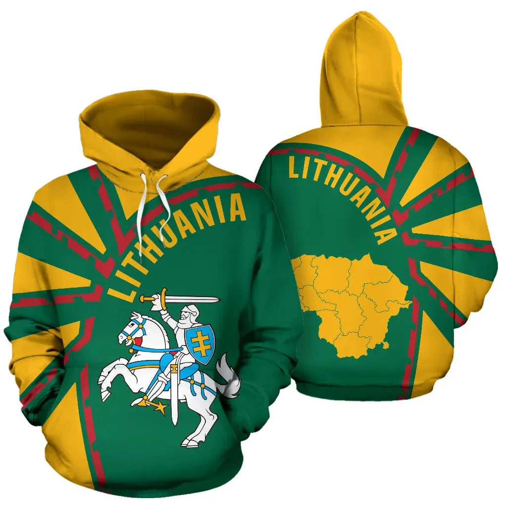 Lithuania Hoodie Tornado 2 Style RLT6 - Wonder Print Shop