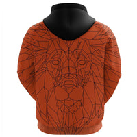 The Netherlands Hoodie Geometric Lion Orange RLT7 - Wonder Print Shop