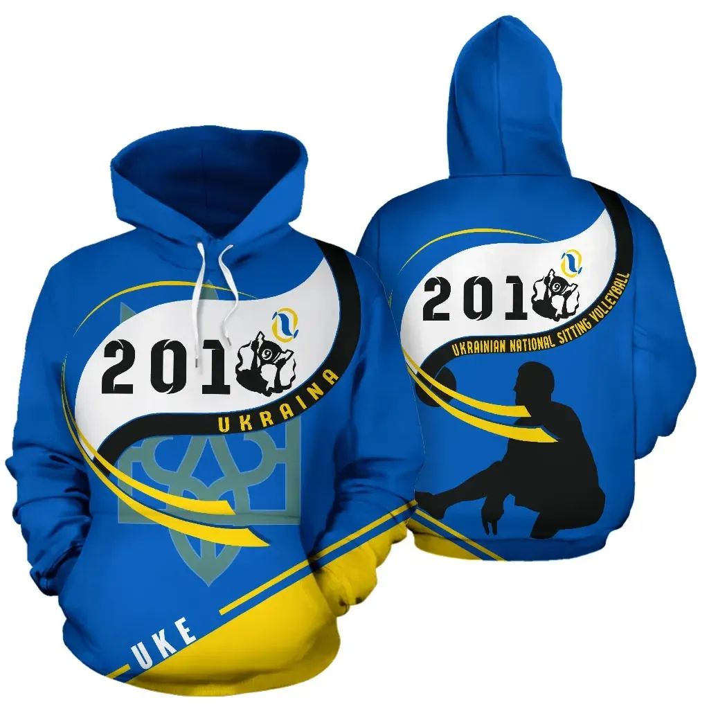 Ukraine Hoodie Sitting Volleyball Win 2019 RLT7 - Wonder Print Shop