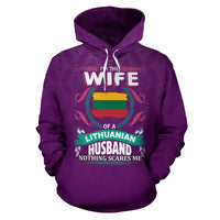 Lithuania The Wife Of A Lithuanian Husband Hoodie RLT6 - Wonder Print Shop