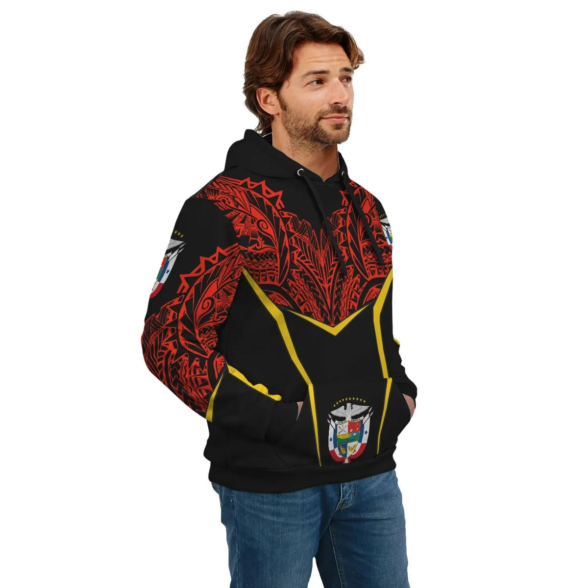 Panama Unisex Hoodie Tribal Style RLT13 - Wonder Print Shop