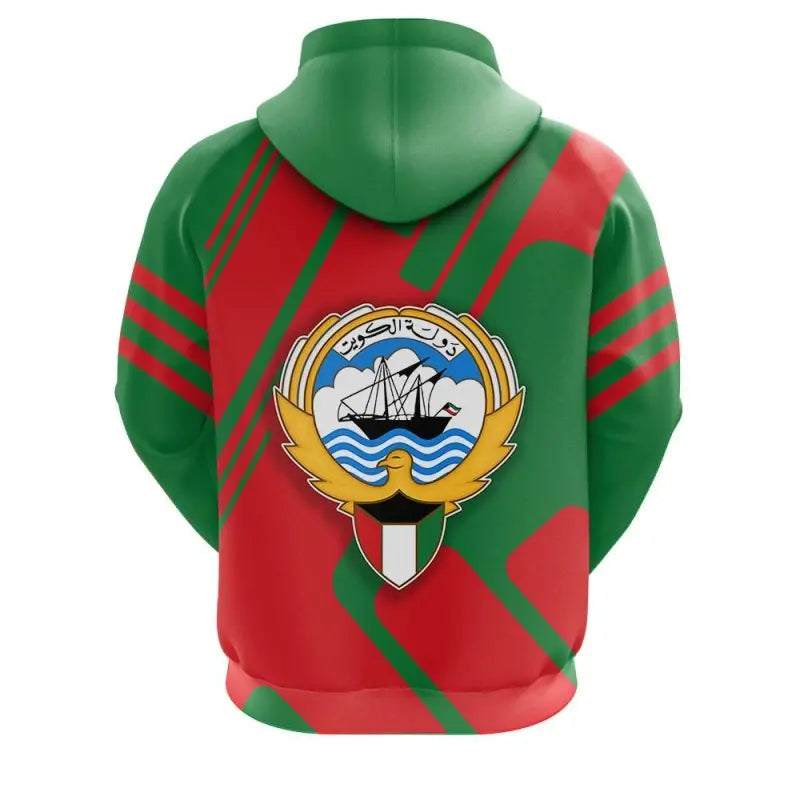Kuwait Hoodie Coat Of Arms Rockie RLT8 - Wonder Print Shop