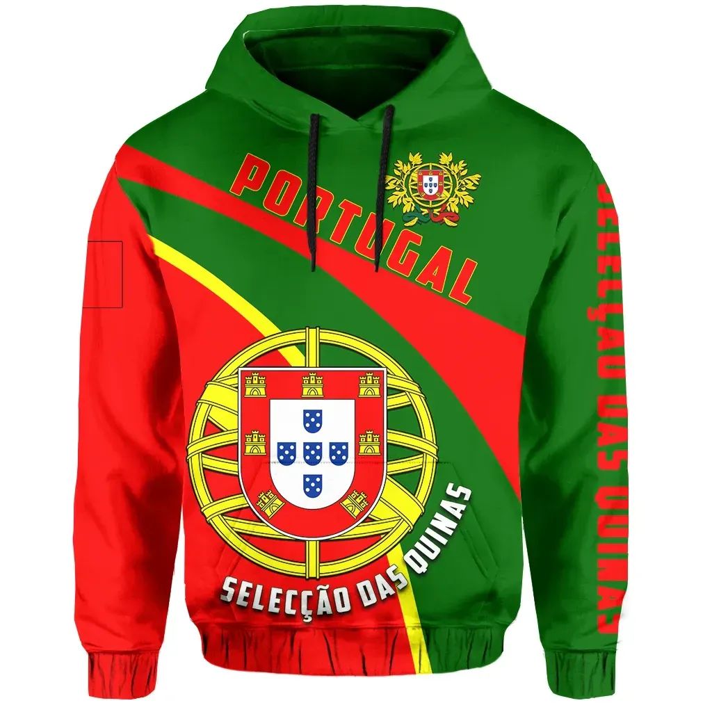 Portugal All Over Print Hoodie Football Style RLT7 - Wonder Print Shop