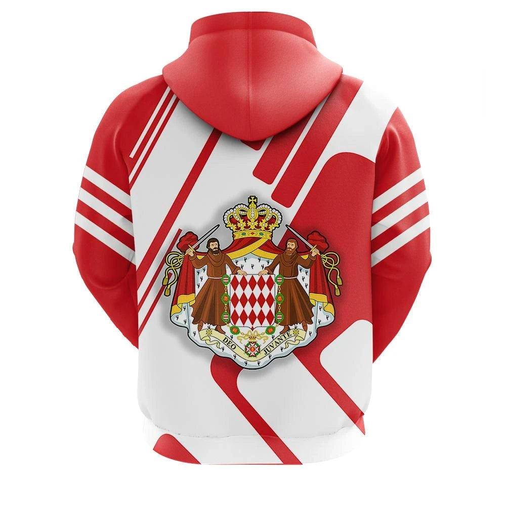 Monaco Hoodie Coat Of Arms Rockie RLT6 - Wonder Print Shop