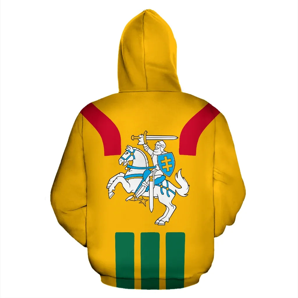 Lithuania Hoodie Vytis Flag Color Sports Style Ver.04 RLT6 - Wonder Print Shop