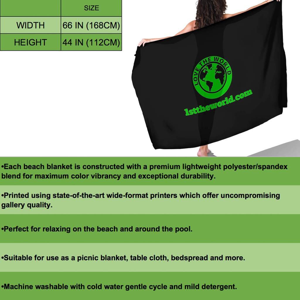 Costa Rica Sarong Turquoise RLT13 - Wonder Print Shop