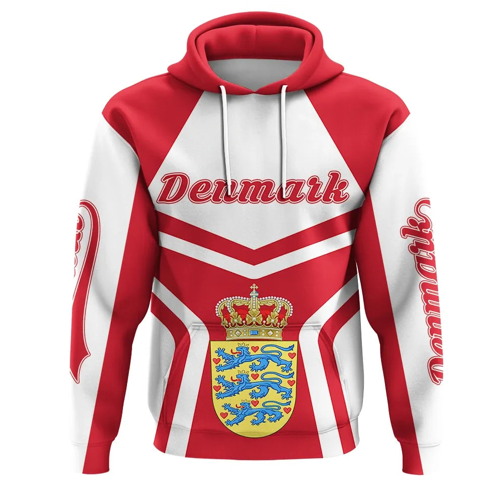 Denmark Hoodie Coat Of Arms My Style RLT13 - Wonder Print Shop