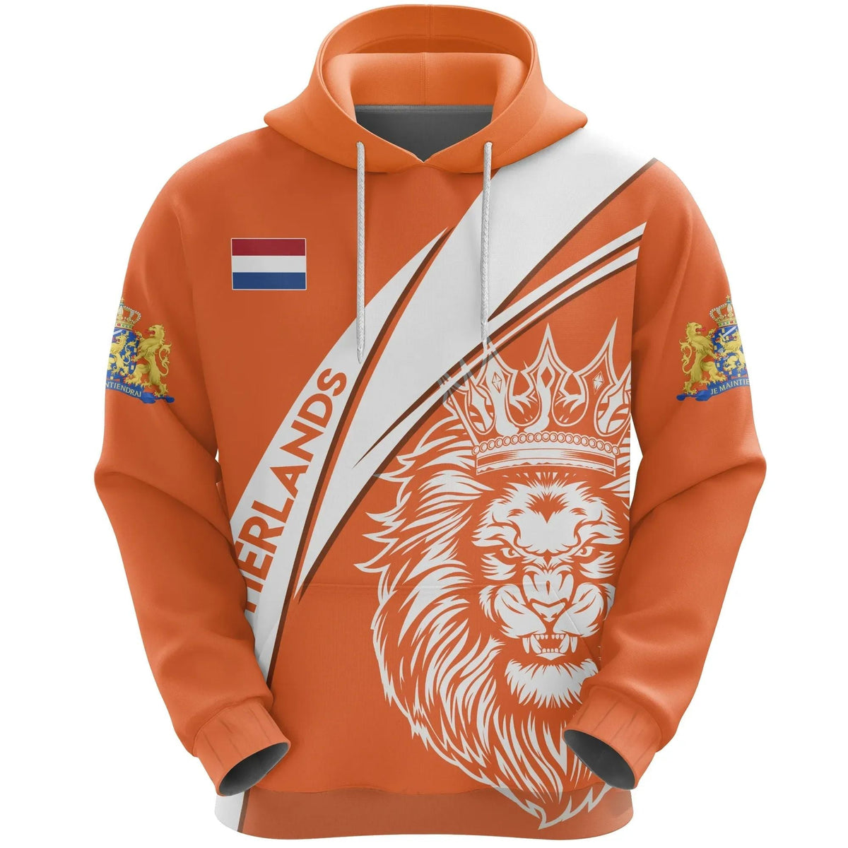 Netherlands Hoodie Netherlands Koningsdag Lion RLT7 - Wonder Print Shop