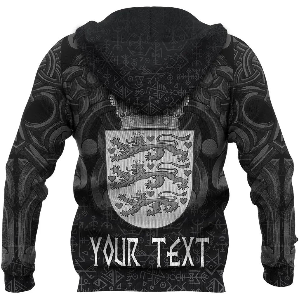 Custom African Hoodie Denmark Odin and Drakkar RLT13 - Wonder Print Shop
