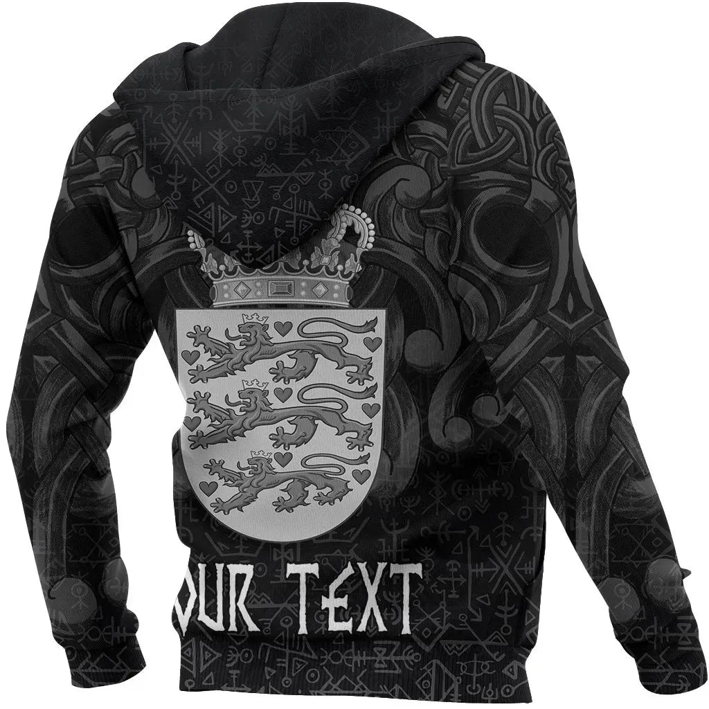 Custom African Hoodie Denmark Odin and Drakkar RLT13 - Wonder Print Shop