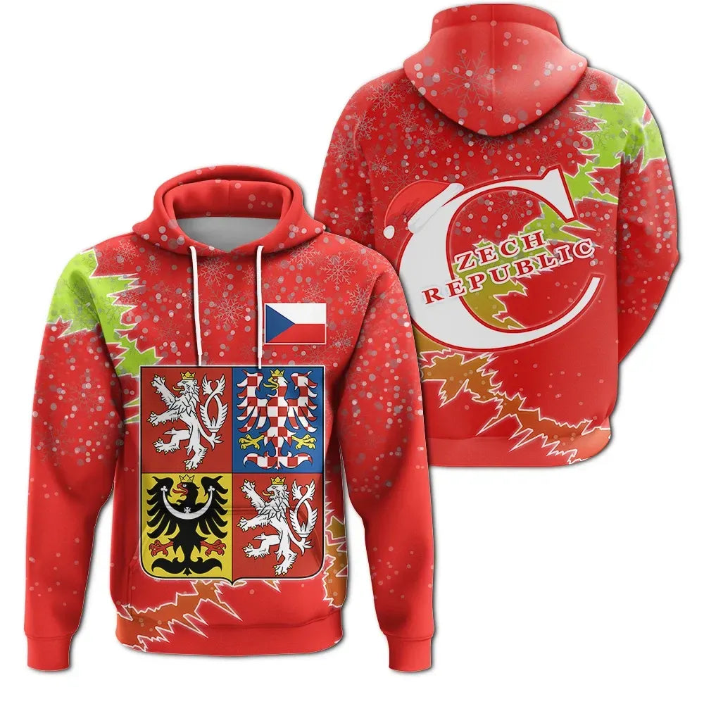 Czech Republic Christmas Coat Ofrms Hoodie X Style RLT13 - Wonder Print Shop