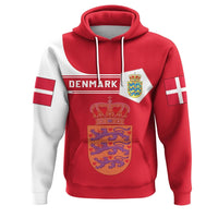 Denmark Hoodie Coat Of Arms Simple Style RLT13 - Wonder Print Shop