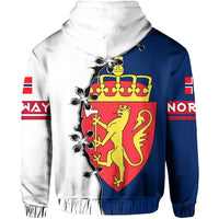 Norway Hoodie Lion Coat Of Arms RLT7 - Wonder Print Shop
