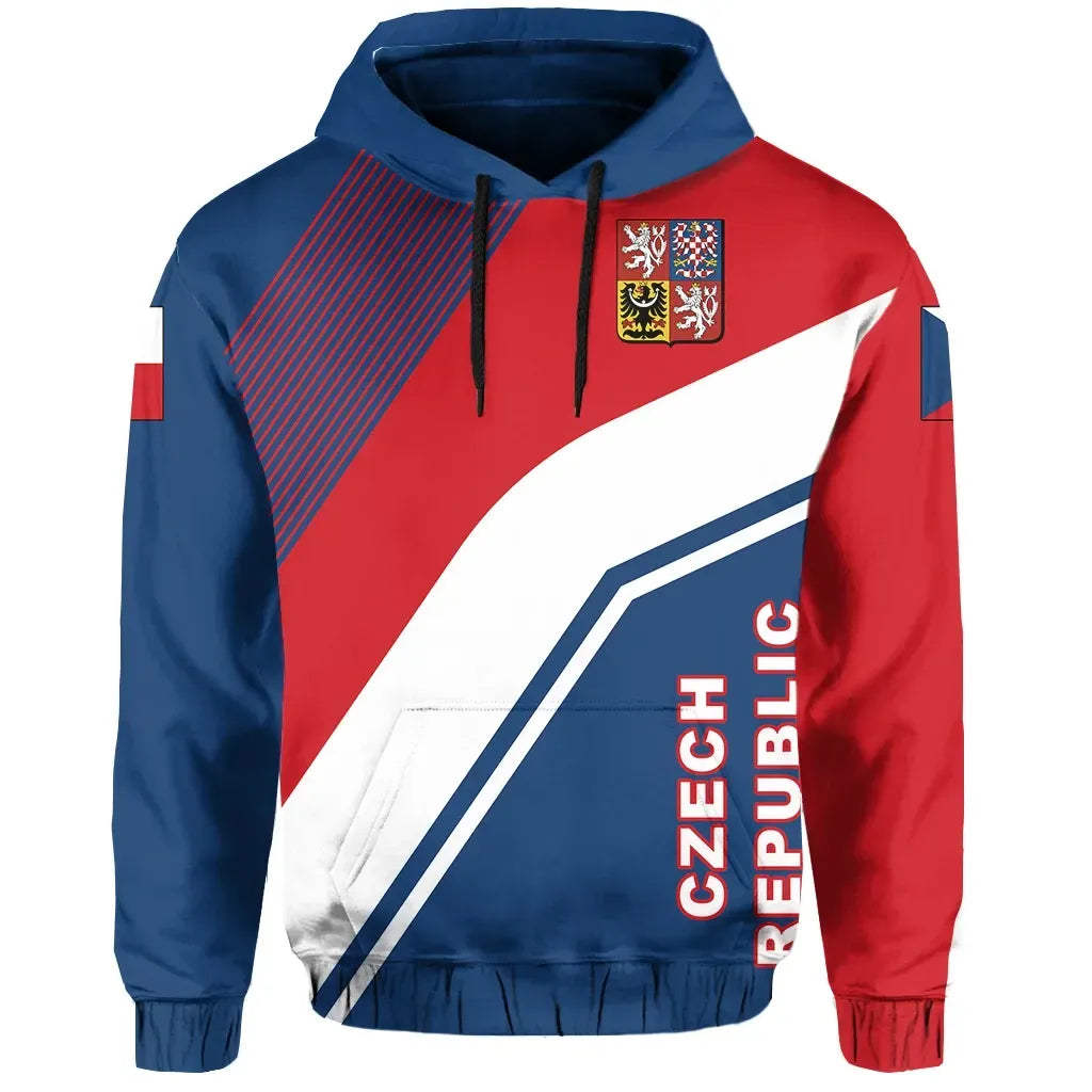 Czech Republic Flag Hoodie Rambo Style RLT13 - Wonder Print Shop