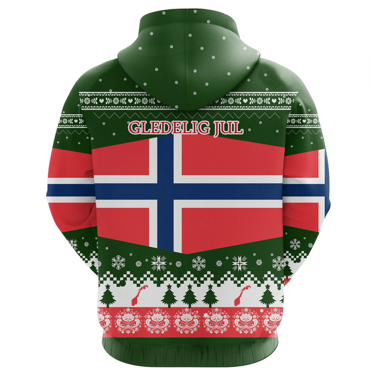 Norway Christmas Hoodie RLT7 - Wonder Print Shop