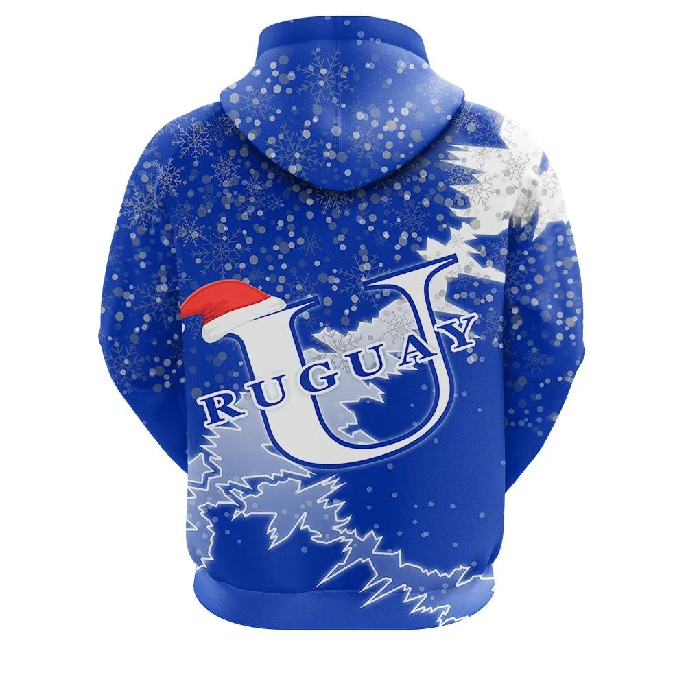 Uruguay Christmas Hoodie Coat Of Arms X Style8 RLT6 - Wonder Print Shop
