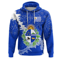 Uruguay Christmas Hoodie Coat Of Arms X Style8 RLT6 - Wonder Print Shop
