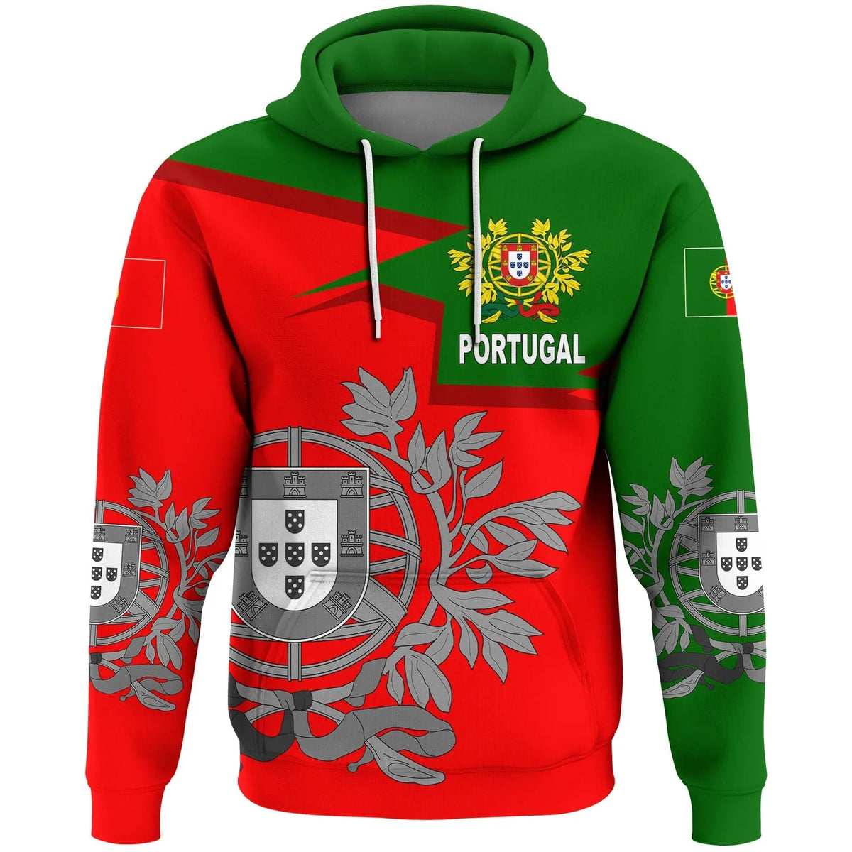Portugal Hoodie Coat Of Arms New Style RLT7 - Wonder Print Shop