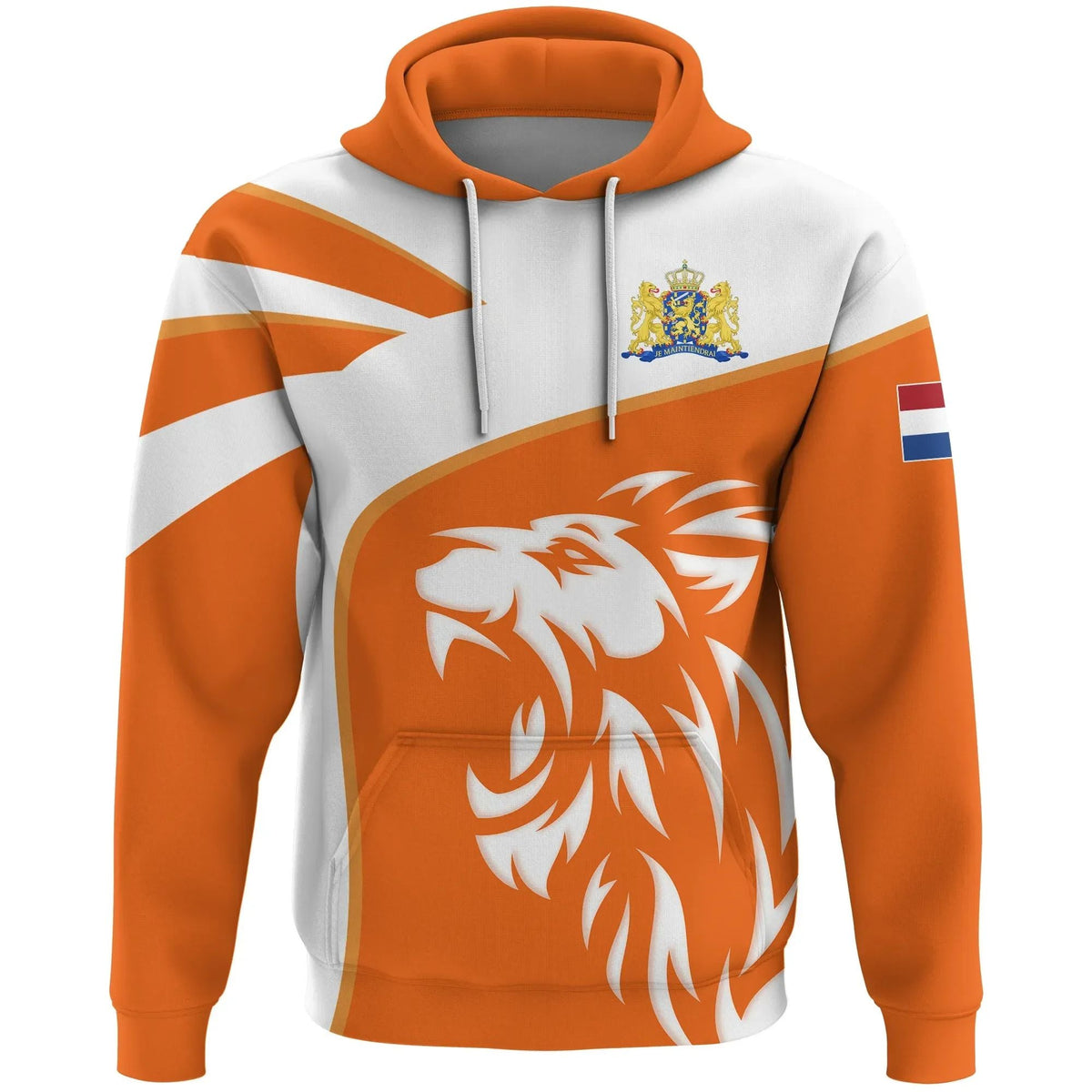 Netherlands Hoodie Netherlands Coat Of Arms Lion RLT7 - Wonder Print Shop