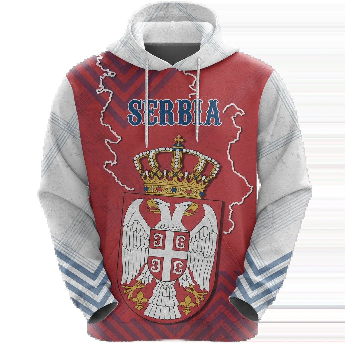 Serbia Mix Hoodie RLT7 - Wonder Print Shop
