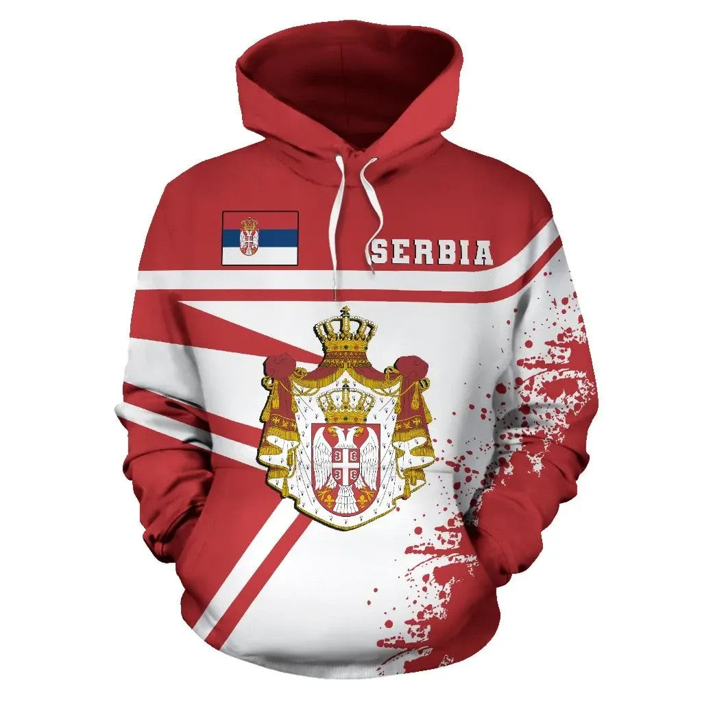 Serbia Hoodie Painting Style RLT7 - Wonder Print Shop