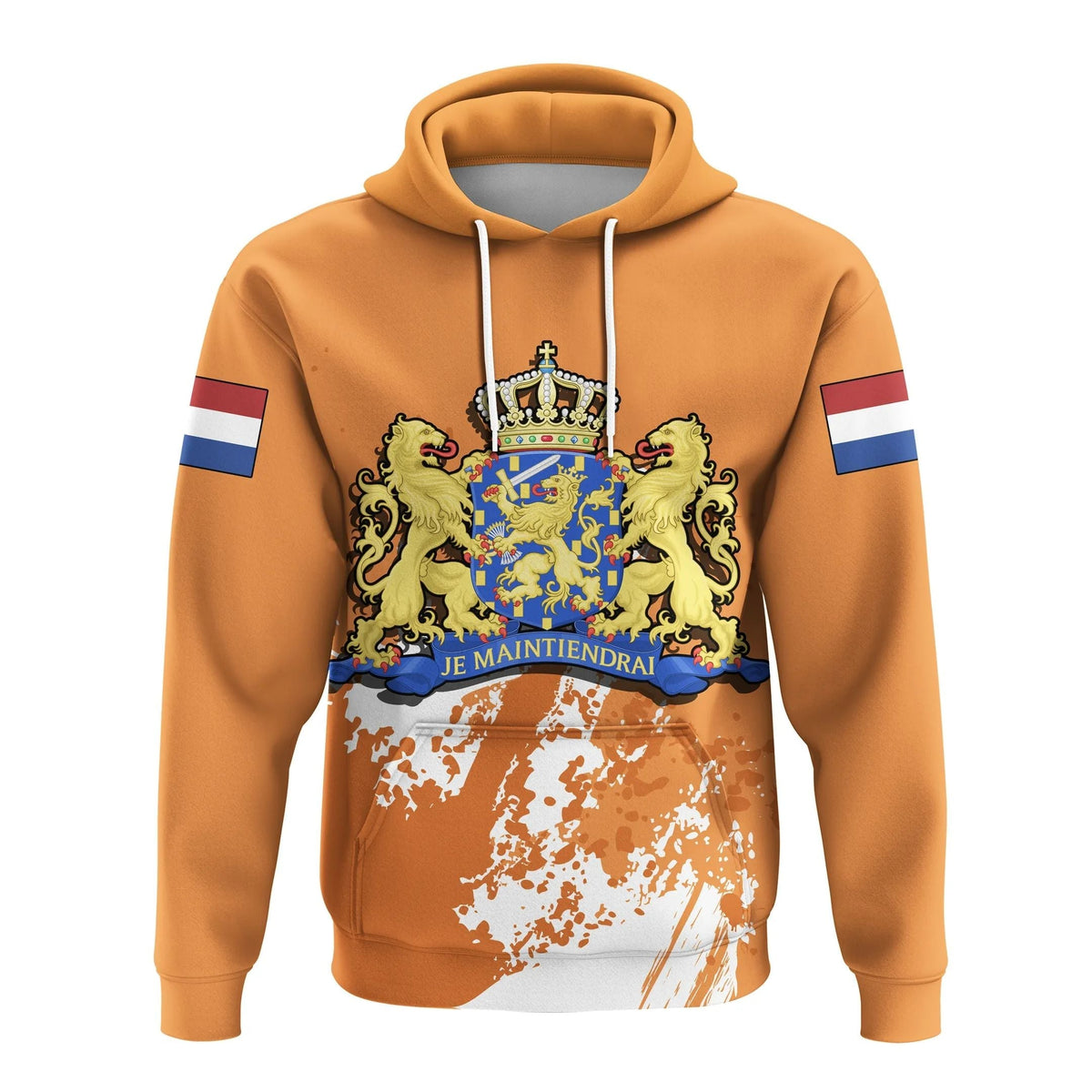 Netherland Hoodie Coat Of Arms Spaint Style RLT7 - Wonder Print Shop