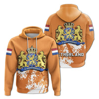 Netherland Hoodie Coat Of Arms Spaint Style RLT7 - Wonder Print Shop