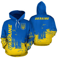 Ukraine All Over Hoodie Smudge Style10 RLT7 - Wonder Print Shop