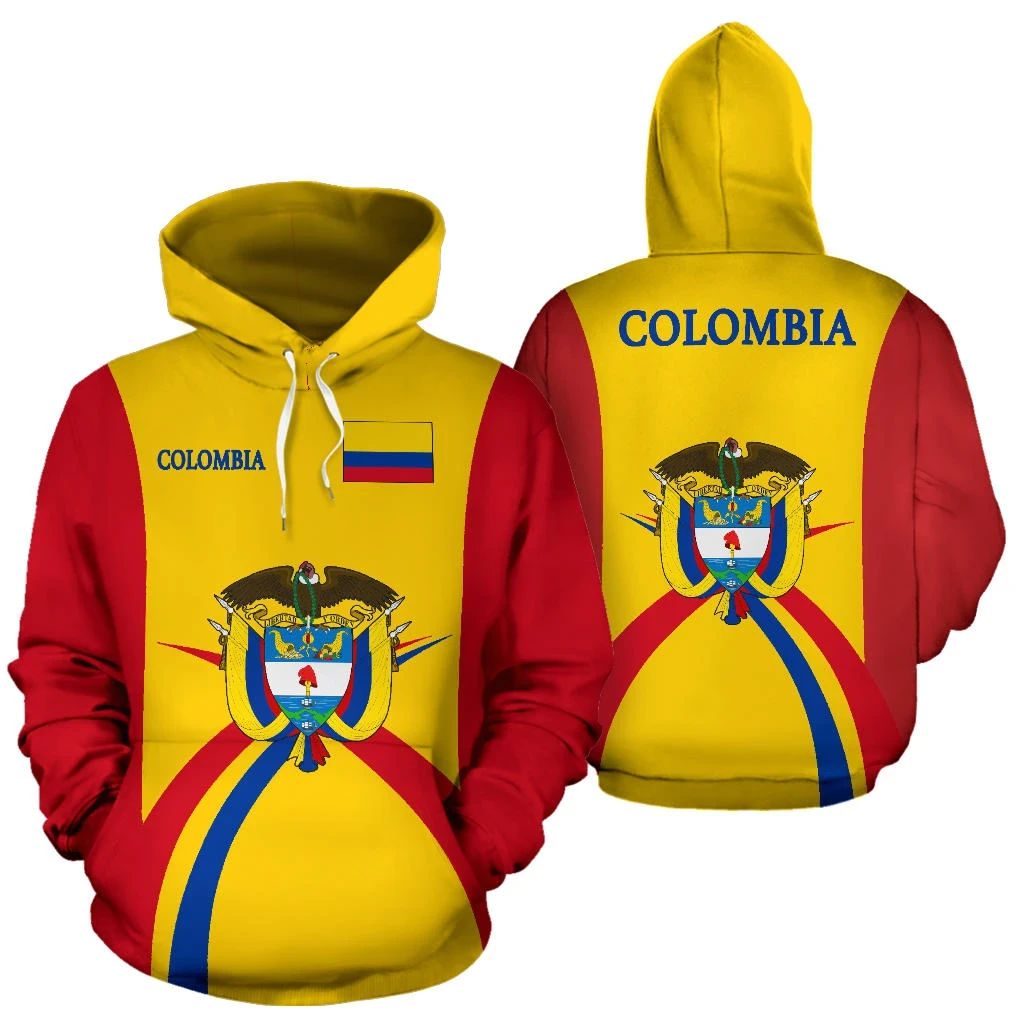 Colombia Hoodie Coat Of Arms Sports Style RLT7 - Wonder Print Shop