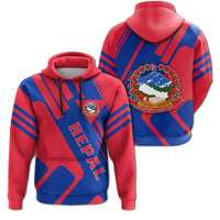 Nepal Hoodie Coat Of Arms Rockie RLT7 - Wonder Print Shop