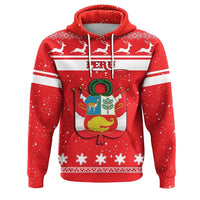Christmas Peru Hoodie Coat Of Arms RLT7 - Wonder Print Shop