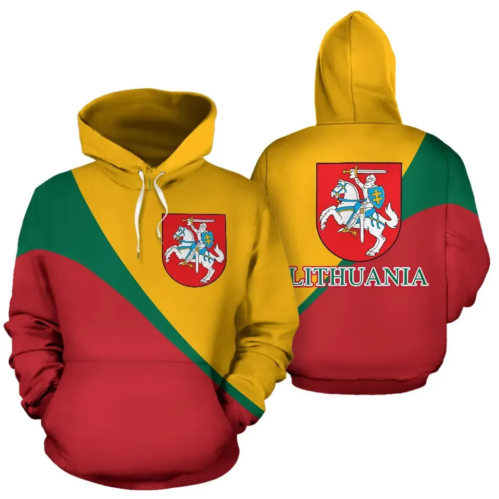 Lithuania All Over Hoodie Split Style01 RLT6 - Wonder Print Shop